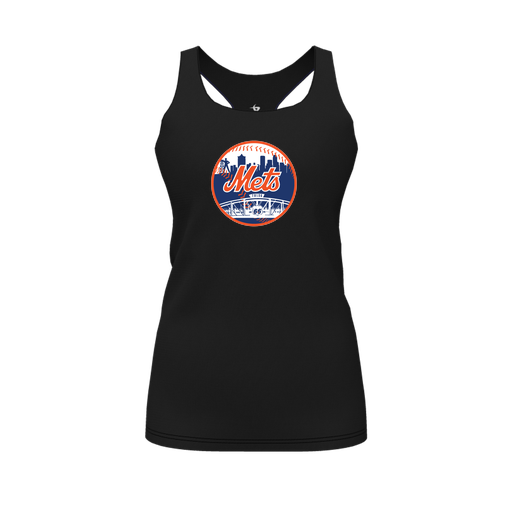 [CUS-DFW-RCBK-PER-BLK-FYS-LOGO2] Racerback Tank Top (Female Youth S, Black, Logo 2)