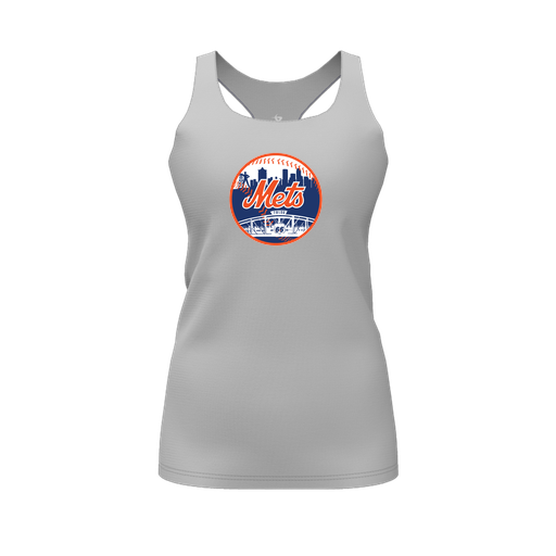 [CUS-DFW-RCBK-PER-GRY-FYS-LOGO2] Racerback Tank Top (Female Youth S, Gray, Logo 2)
