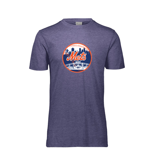 [FTSCUBNV-YS-LOGO2] Decker Youth Tri-Blend T-Shirt - Short Sleeve (Youth S, Navy, Logo 2)