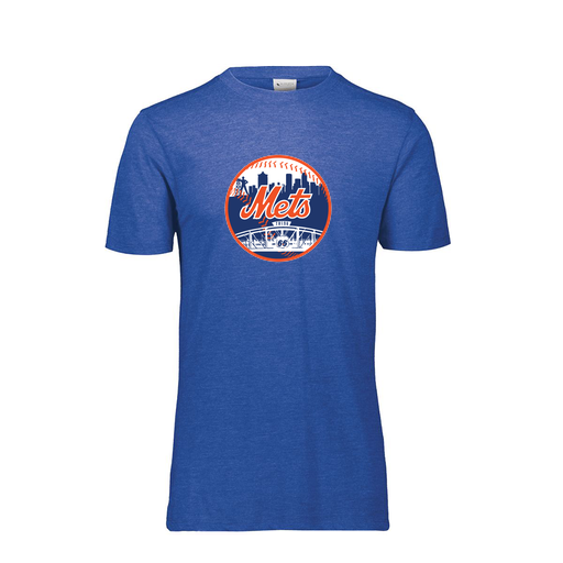 [FTSCUBRY-YS-LOGO2] Decker Youth Tri-Blend T-Shirt - Short Sleeve (Youth S, Royal, Logo 2)