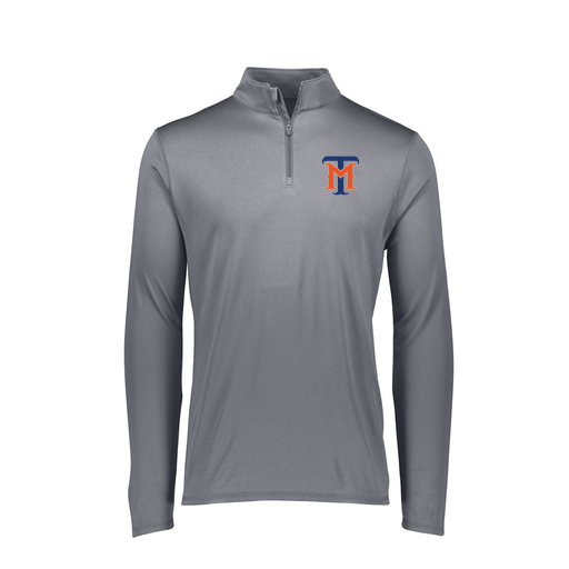 [FTLQFLGY-FAXS-LOGO1] Ladies Flex-Lite 1/4 Zip Shirt (Female Adult XS, Gray, Logo 1)
