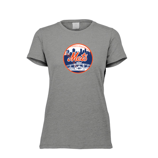 [FTSCUBGY-FAXS-LOGO2] Decker Women's Tri-Blend T-Shirt - Short Sleeve (Female Adult XS, Gray, Logo 2)