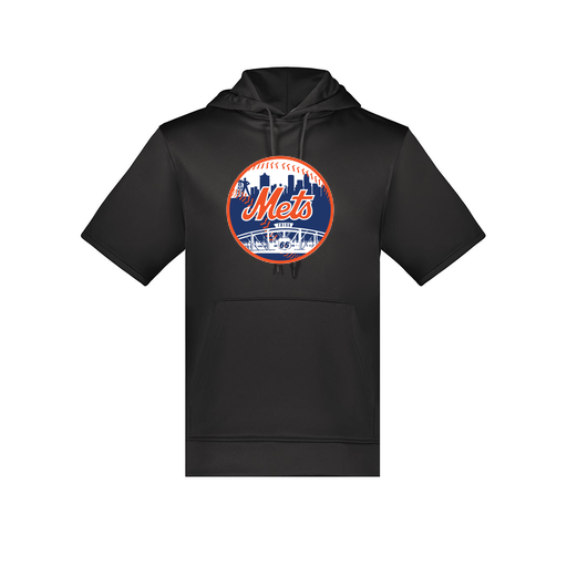 [6871.080.S-LOGO2] Men's Dri Fit Short Sleeve Hoodie (Adult S, Black, Logo 2)