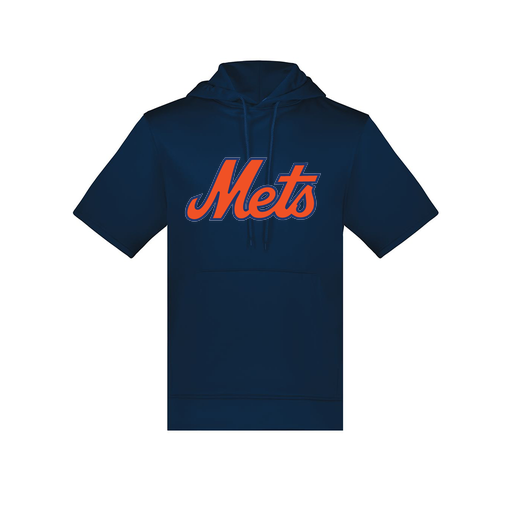 [6871.065.S-LOGO3] Men's Dri Fit Short Sleeve Hoodie (Adult S, Navy, Logo 3)