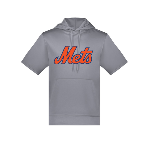 [6871.059.S-LOGO3] Men's Dri Fit Short Sleeve Hoodie (Adult S, Gray, Logo 3)
