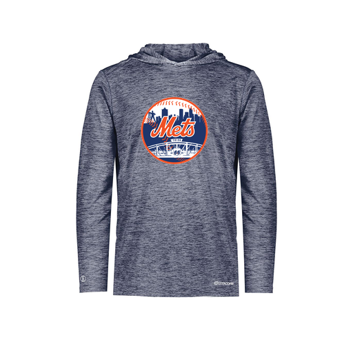 [FOLHCGNV-AS-LOGO2] Decker Men's Charge Hoodie (Adult S, Navy, Logo 2)