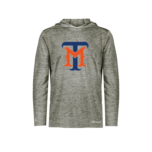 [FOLHCGGY-AS-LOGO1] Decker Men's Charge Hoodie (Adult S, Gray, Logo 1)