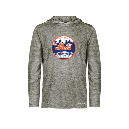 [FOLHCGGY-AS-LOGO2] Decker Men's Charge Hoodie (Adult S, Gray, Logo 2)