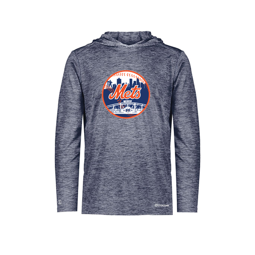 [FOLHCGNV-YS-LOGO2] Decker Youth Charge Hoodie (Youth S, Navy, Logo 2)