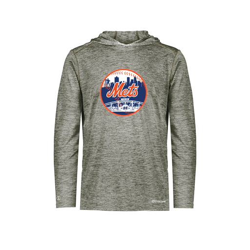 [CUS-DFW-CHGHOOD-PER-LSL-GRY-YS-LOGO2] Youth Charge Hoodie (Youth S, Gray, Logo 2)
