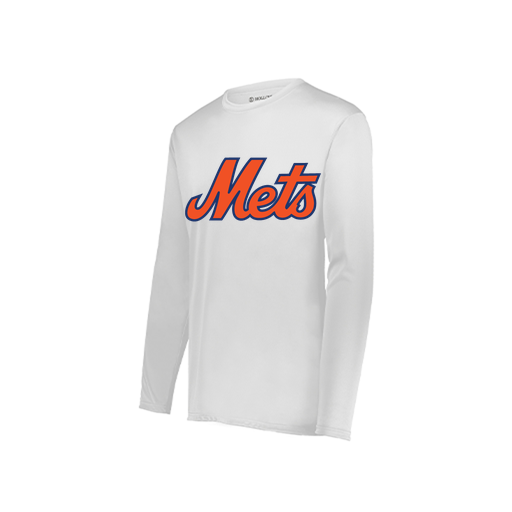 [222822.005.XS-LOGO3] Men's LS Smooth Sport Shirt (Adult XS, White, Logo 3)