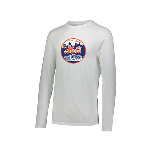 [3075.005.XS-LOGO2] Men's LS Ultra-blend T-Shirt (Adult XS, White, Logo 2)
