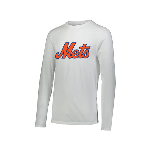 [FTLCUBWH-AXS-LOGO3] Decker Men's Tri-Blend T-Shirt - Long Sleeve (Adult XS, White, Logo 3)