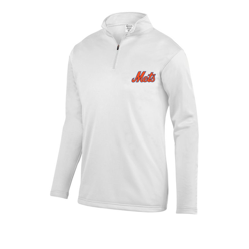 [FOLQFFWH-AS-LOGO3] Decker Men's FlexFleece 1/4 Zip (Adult S, White, Logo 3)