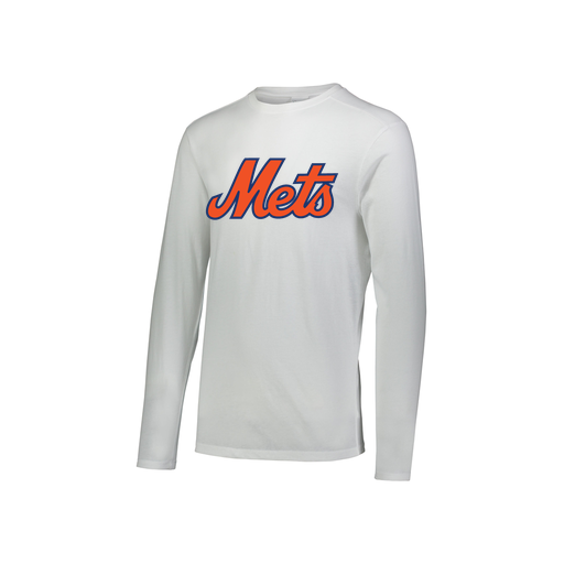 [FTLCUBWH-YS-LOGO3] Decker Youth Tri-Blend T-Shirt - Long Sleeve (Youth S, White, Logo 3)