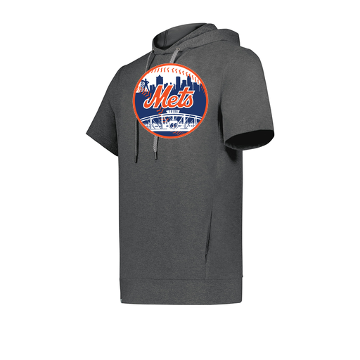 [222605-GRY-YS-LOGO2] YOUTH VENTURA SOFT KNIT SHORT SLEEVE HOODIE (Youth S, Gray, Logo 2)