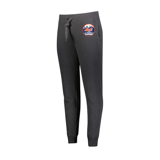 [229748.080.XS-LOGO2] Ladies 60/40 Fleece Jogger (Female Adult XS, Black, Logo 2)